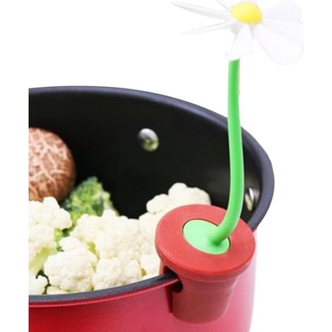 1 Lève-couvercle, silicone PP, résistant chaleur 120°C, anti-débordement, cuisine pâtisserie camping (1/5)