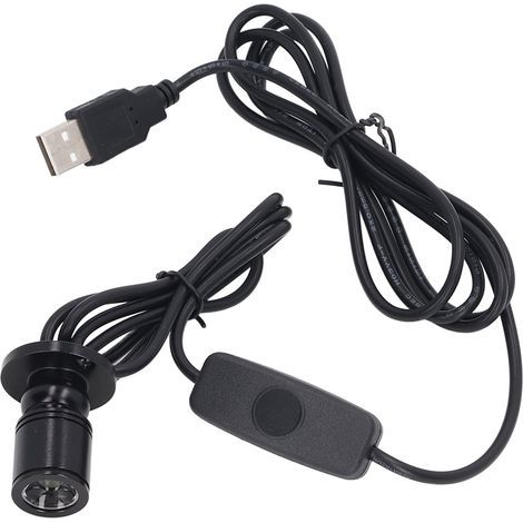 Mini-LED-Strahler (5 V), hell, dimmbar über USB, mit 2 m Kabel, ideal für Schaufenster, Schmuckauslagen, Vitrinen und Veranden. Warmweißes Licht (3000 K). (1/5)