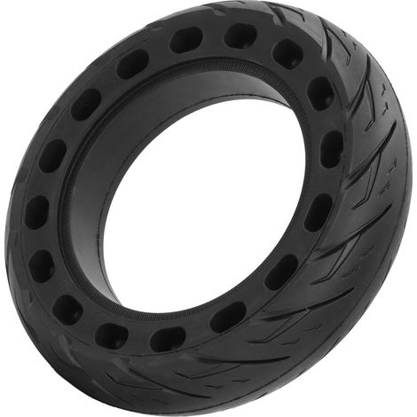 Pneu increvable en caoutchouc antidérapant et anti-éclatement pour trottinette électrique 10x2,5, roue extérieure alvéolée de rechange (1/5)