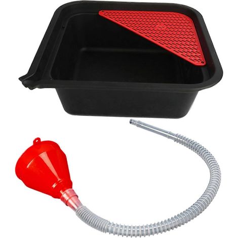 Bac de vidange d'huile multifonction 9 L avec entonnoir pour atelier de réparation de camions (1/5)
