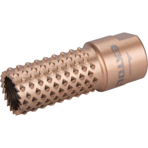 Raspa rotativa-cilindrica EXTOL con dentatura frontale, diametro 20 mm, filettatura M14 8803693