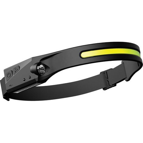 Rechargeable LED headlamp, flashlight, 5 modes, motion sensor, waterproof, suitable for camping, running, hiking. (1/5)
