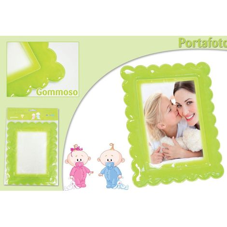 Cornice portafoto da Bambino in gomma happy Bomboniera (1/3)