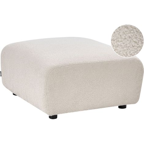 Ottoman Off-White Boucle Living Room Modern KIVVIK (1/5)