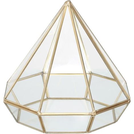 Photophore Design "Diamant" 7cm Or