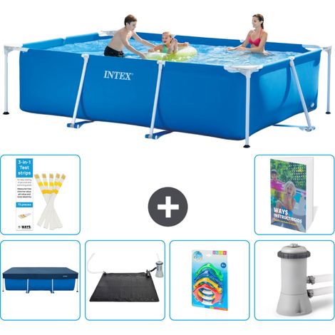 Rechteckiger Frame Pool - 300x200x75 cm - 7-teilig S37