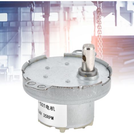 Moteur miniature à engrenages CC JS-50T, 24 V CC, 35 tr/min, moteur à balais (1/5)