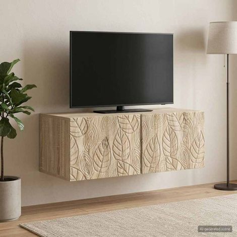 Wandmontierter TV-Schrank 78,5 x 31 cm Sonoma-Eiche (1/5)