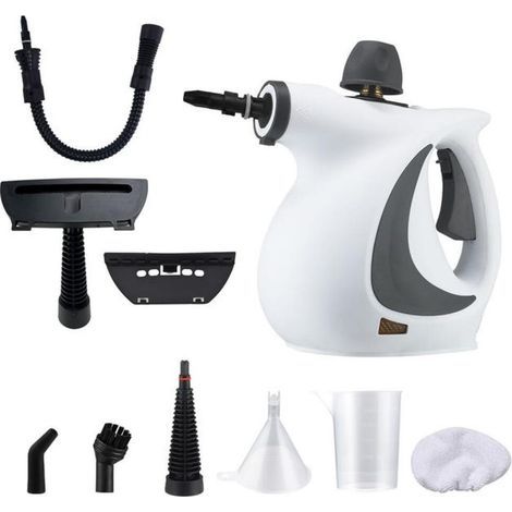 Multifunctional steam cleaner with 9 accessories, handheld pressure steam cleaner, ideal for removing stains and pet hair (1/5)