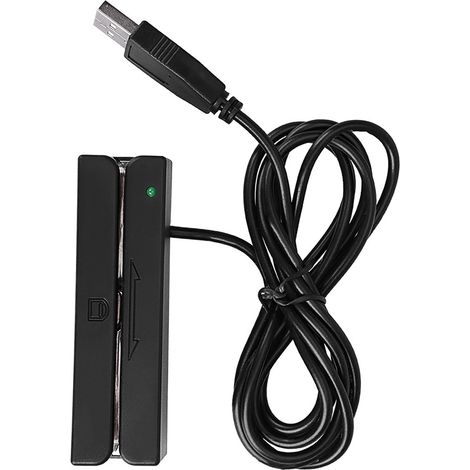 Lecteur de cartes à bande magnétique USB MSR90 à 3 pistes Hi-Co (1/5)