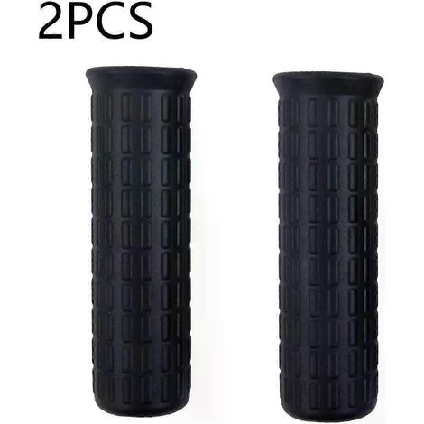 Lot de 2 poignées de brouette en caoutchouc, tubes ronds de 30 mm, antidérapantes et absorbant les chocs, noires, housses de poignées universelles de rechange - JXLGV (1/5)
