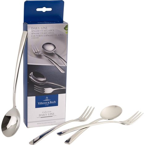Lot Pour Spaghettis Daily Line Specials, 4 Pcs, Cuillère et Fourchette, Inox, 265 X 85 X 30 mm, Compatible Lave-Vaisselle (1/5)