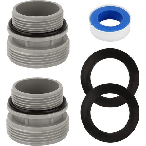Adattatore per pompa da piscina (2 pezzi), connettore per pompa da piscina 4560, adattatore per tubo da piscina, raccordi per tubo da piscina da 40 mm (1/5)