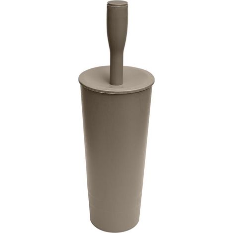 Portascopino WC Spazzolone da Bagno Colors Tortora 11,5 x 11,5 x 37 cm