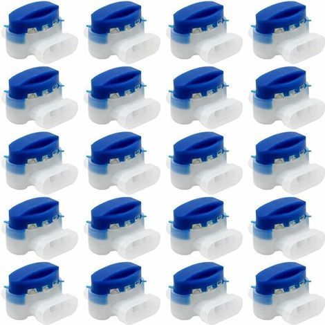 20 Pièces Connecteurs De Câble Connecteurs 314 Connecteurs De Câble Remplis De Gel Résines Terminal Blocks Connecteur Étanche Raccords De Câbles Pour Jardin Extérieur Robot Voiture Mower (1/4)