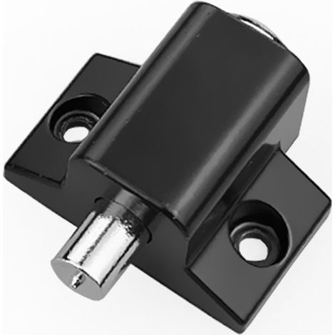 Sliding groove cylinder lock, push bolt, black, 2 keys, anti-theft window lock with child safety (1/3)