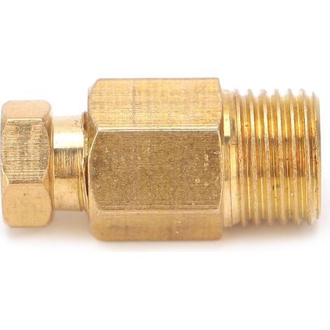 Raccord coudé en laiton pour tuyau d'huile, adaptateur de connexion droit PD410 (1/5)