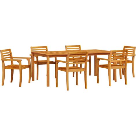 Maison Exclusive - Set da Pranzo per Giardino 9 pcs Marrone