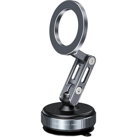 Support magnétique à ventouse rotatif 360° pour iPhone 17/16/15, voiture, douche, miroir et surfaces lisses (1/5)