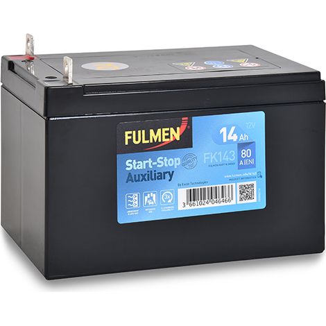 Fulmen - Batterie voiture FULMEN Start-Stop Auxiliary FK143 12V 14Ah 80A (1/2)