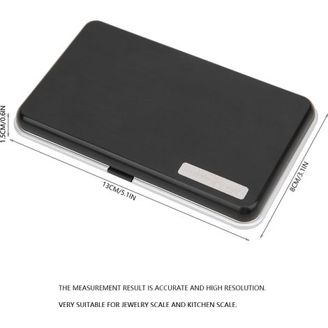 Balance de Poche Numérique Mini Haute Précision 500g/0.01g pour Cuisine Bijoux Pèse (1/5)