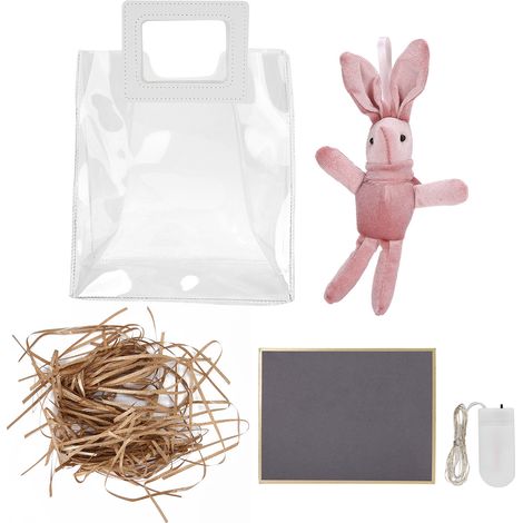 Sac Transparent PVC Style Européen - Fournitures Emballage Cadeau Créatif Doré (1/5)