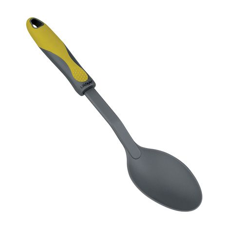 Cucharon para servir de la serie "Aiala" libre de BPA fabricado en nylon color negro con mango de silicona (1/2)