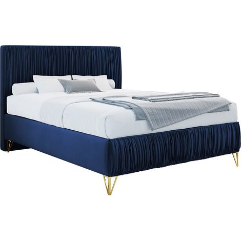 Cama Logan 112, Amor Velvet 4314, Doble, 140x200, Tapiz, Somieres, 140x209x120cm
