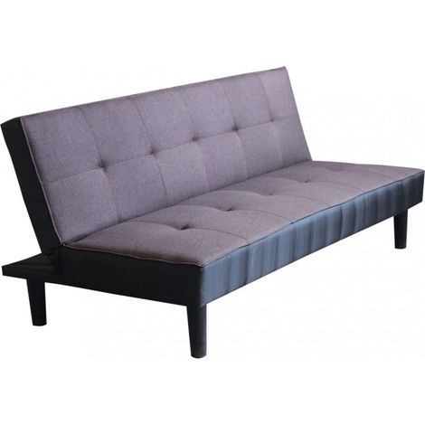 Divano Letto Alvin 180x86x78 cm in Tessuto Antracite (1/5)
