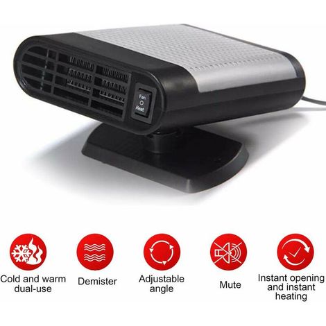 Car Heater Car Heater Fan 12V Cigarette Lighter 150W 2 in 1 Car Heater Cooler Cooling Fan Automatic Overheat Protection a (1/5)