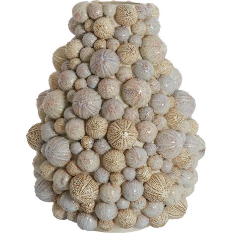 Vaso in ceramica crème-sabbia SEA URCHIN di Light & Living – (1/3)