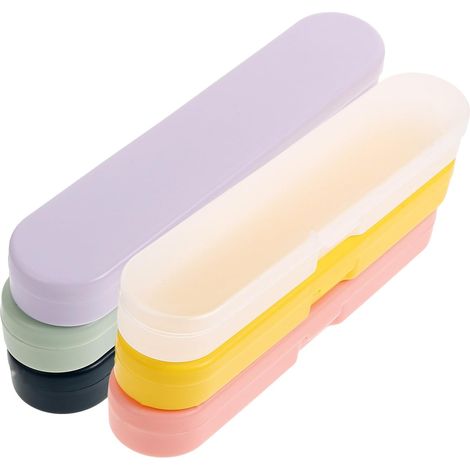 Boîte de Rangement Portable Boîte Transparente en Plastique 6pcs Polyvalente et Solide pour Ustensiles Cuisine Maison Voyages (1/5)