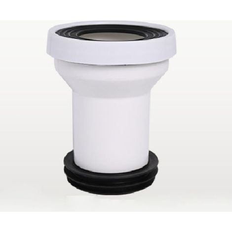Toilet hose connection nozzle – eccentric, straight drain nozzle (A) (1/2)