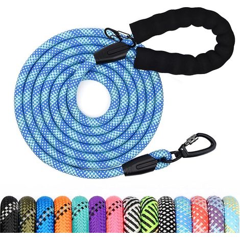 Longe pour Chien, Laisse de Dressage pour Chien, Long Laisse avec Poignée Rembourrée pour Petits, Moyens et Grands Chiens (1/5)
