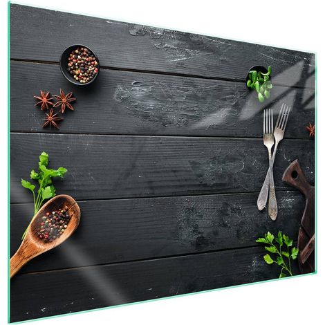 Plaque de protection en verre pour poêle à bois 70x52 (1/5)