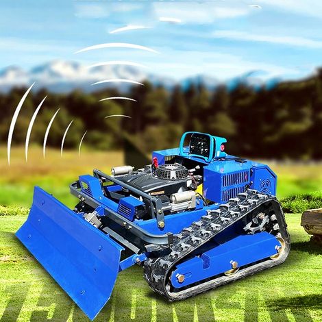 LEDANDER Tondeuse à gazon télécommandée RC Crawler 7,5 CV pour pentes, machine de coupe de gazon radiocommandée sur chenilles, tondeuses robotisées