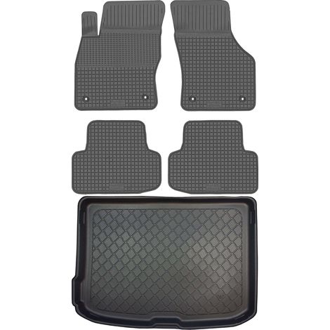 Set di tappetini in gomma per auto e tappetino per bagagliaio per Audi A3 8V Sportback Hatchback dal gennaio 2013 al marzo 2020. (1/5)