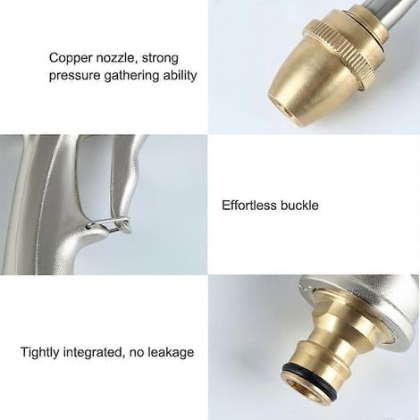 Suitable for Karcher K1 K2 K3 K4 K5 K6 with pressure cleaning spray gun wand + 5 nozzle heads (1/3)