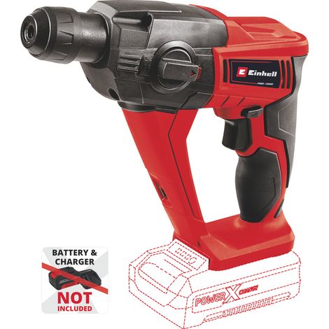 Einhell – Akku-Bohrhammer TE-HD 18 Li – 4513812 – 3 Funktionen: Schrauben, Bohren, Hammerbohren – Pneumatisches Schlagwerk für Beton (1/5)