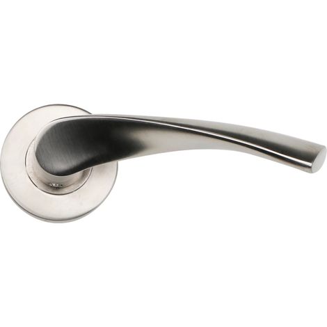 Manilla puerta OLA 2015 acero inoxidable, roseta redonda 52mm (1/5)
