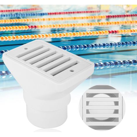1 Sortie de débordement,Accessoire de vidange,ABS,Suitable pour piscine,spa (1/5)