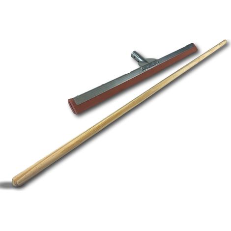 Kibros – Raclot balai raclette extracteur d'eau 75 cm – Lame caoutchouc néoprène renforcé – Pour sols durs et humides – Manche 1,30 m (1/5)