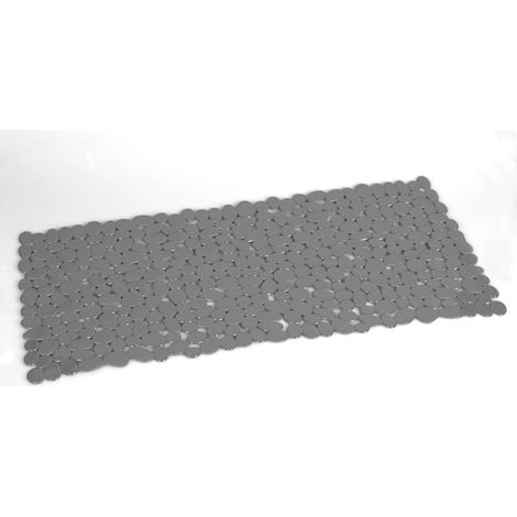 Tappeto antiscivolo vasca g-river 35x70 grigio - gedy (1/5)
