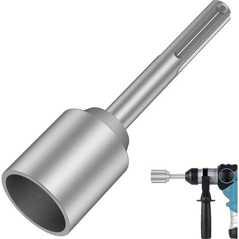Tournevis de Tige de Terre SDS-Max, Tournevis de Foret en Acier Robuste de 45 Mm, pour Tiges de Mise à la Terre de Perceuse à Marteau Rotatif (1,77 Po) (1/5)