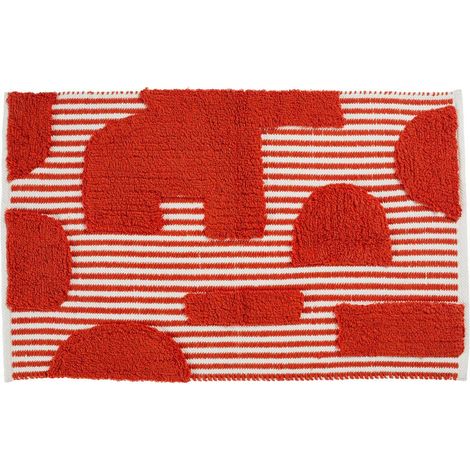 Tappeto in cotone trapuntato poppy 60x90cm - Atmosphera créateur d'intérieur (1/5)