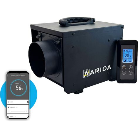 Déshumidificateur connecté PRO S13 WiFi 13L/j Arida, Connecté, avec une puissance de L/jour, fonctionnant par Dessiccation (1/5)