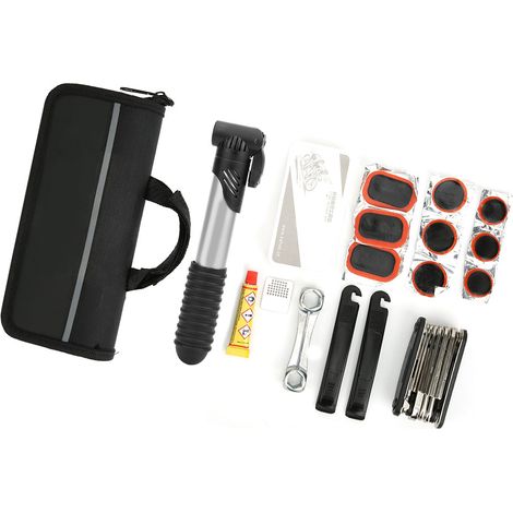 Kit de réparation de vélo, ensemble d'outils à main, accessoires et pièces de quincaillerie pour VTT, multifonctionnel (1/5)