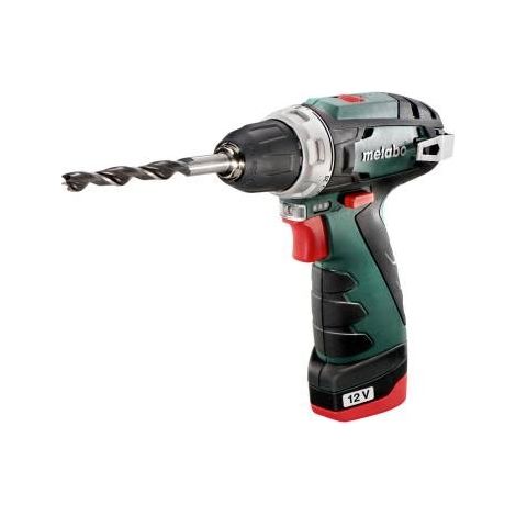 Metabo – Perceuse-visseuse sans fil 12V avec 2 batteries 2.0Ah – Couple 34Nm pour vissage dur – Éclairage intégré – 600079500 (1/10)