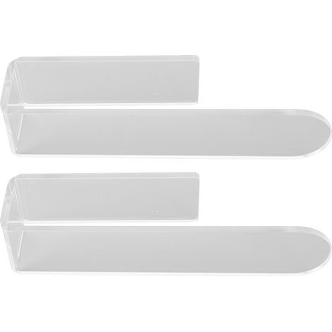 Support essuie-mains auto-collant mural en acrylique transparent forme U gain de place barre serviette salle de bain (1/5)
