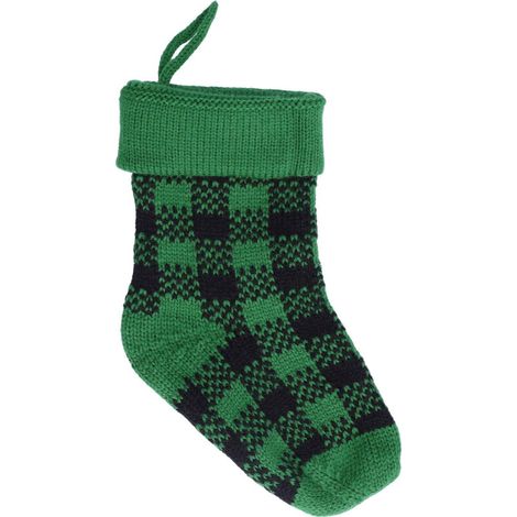 Jeffergarden Mini bas de nol tricoté en Fiber acrylique, pendentif suspendu pour arbre de nol, ornement de fête à domicile (noir vert) (1/5)